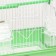 Poultry cell equipped BD-1/3C, 30 x 23 x 39 cm, green