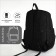 School backpack on lightning, 5 pockets, black color
