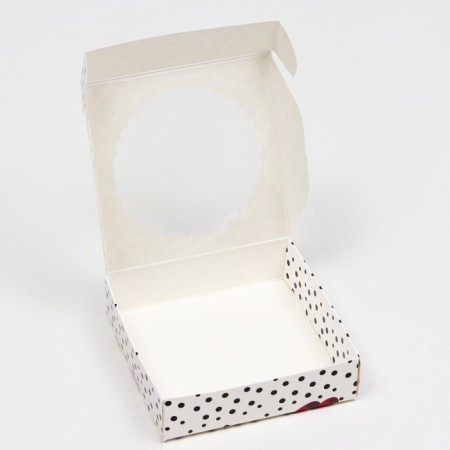 Gift box with a window "Politics", 11.5 x 11.5 x 3 cm-3