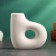 Bray candlestick white sand, 10x4x10cm
