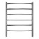 Terminus heated towel rail "Classic" P6, 500x650 mm, left, chrome