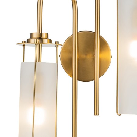 Bra Indigo, 11038/2W Brass. 2x40W, E14, 300x190x590 mm, white matte color-1