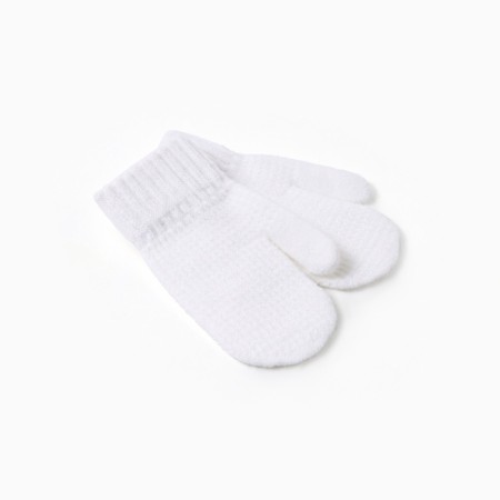 Baby mittens minku, milk color, 18 cm-1