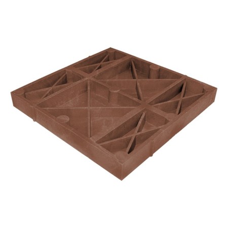 PPC tile is pavement, 40 × 40 × 5 cm, 8 bricks, brown, PTB-50-1