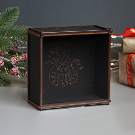 New Year's box "Snake with gifts" 6x12x12 cm