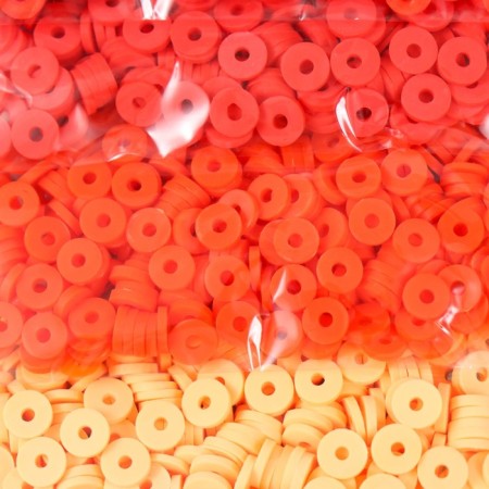 Beads for PVC "Autumn Walk" 5 colors x 10 g 0.6 cm-1