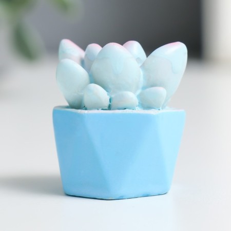 Polystone souvenir "Cactus in a pot" MIX 4x2.5x3 cm-4
