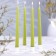 A set of antique candles, 2.3x 24.5 cm, 4 pieces olive