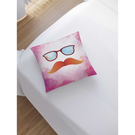 Decorative pillowcase "Hipster attributes", size 45 x 45 cm, sewn -in lightning-1