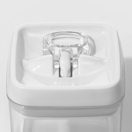 Bank for bulk products with a vacuum lid of a share, 500 ml, 9.5 × 9.5 × 10 cm, white color-6