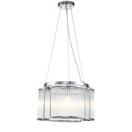 Suspended indigo lamp, 12003/4P Chrome. 4x40W, E14, 400x400x275/1475 mm