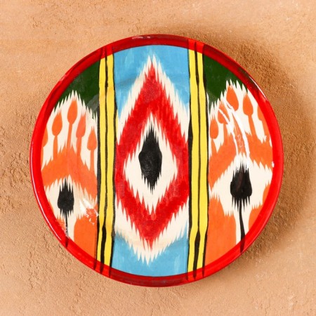 Plate of the Rishtan ceramics "Atlas", 20 cm, Mix patterns-1
