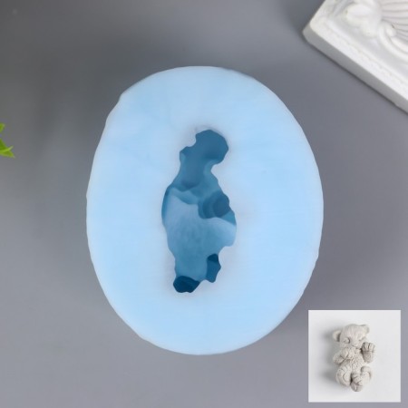 Silicone Mold "Kisa on the back of the paw by the muzzle" 4.7x3 cm mix