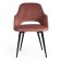 Valkyria Mod chair. 711 fabric /metal, 55x55x80cm, coral 15 /black