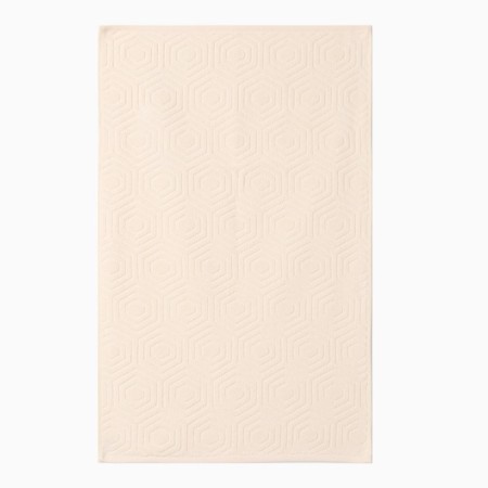 Terry towel "rhombus", vanilla color, 70x130 cm, cotton, 450g/m-1