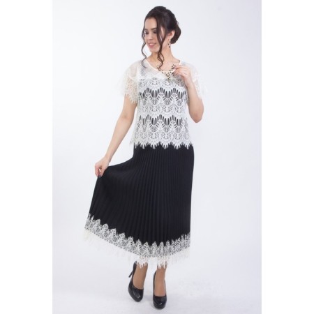 Women's dress, size 42, black color-6