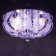 Svetogor chandelier "Dinzhou" 5x60W E27 LED lighting chrome 50x50cm