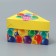 Cake for a cake with a fork, confectionery packaging "Balls", 14 x 9 x 12 cm