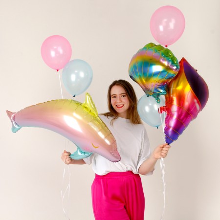 Set of balls "Sea. Gradient ”, latex, foil, set of 7 pcs.-2