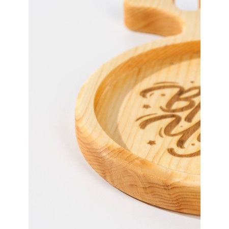 Author's board ADELICA "Miracles Time", 19 × 25 × 2.2 cm, a single array of cedar-2