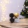 New Year's Christmas tree balls, for the New Year, plastic, d = 6, 4 pcs., Black gold color