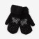 Mittens double for a girl, color mix, 8-10 years old