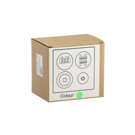 The branch, a voltmeter, a cigarette lighter, 2 USB 2.1A, 5V.-3