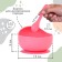 Feeding set: bib, plate 2pcs, glass, instruments, crumb I, pink