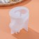 Mold Dolyana "Bulldog", silicone, 8 × 6 × 7 cm, white color
