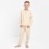 Pajamas for a boy (longshit, trousers) minku beige color, height 146