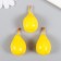 Disor for creativity PVC "Pear" 2.6x2.6x4.8 cm