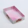 Confectionery packaging, Makarun with PVC lid, "Flowers", 17 x 12 x 3 cm