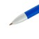 Gel pen, 0.5 mm, blue rod, white body, with rubber hold