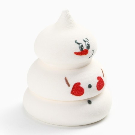 New Year! Sugar figure edible "snowman", mix, 1 pcs-2