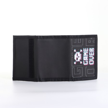 Children's wallet on Velcro "chosen", black color-3