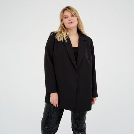 Women's jacket with a Mist Plus-Size belt, size 52, black color-3