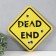 Decorative sign (poster) "dead end" 32x32 cm, plastic