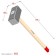 Surgice forged bison 20112-10, long wooden handle 750 mm, 10 kg