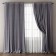 Set of curtains "Omma", size 170 x 270 cm, gray