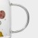 Glass mug with a ceramic lid and tube "Cosmos", 500 ml, color mix