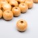 Beads for creativity wood "natural" set 30 g 1x1 cm