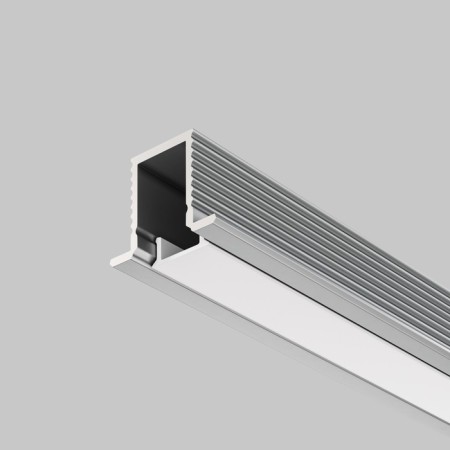 Aluminum profile built-in Led Strip Alm-1209-S-2M, 200x1.24x0.9 cm, silver color-1