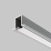 Aluminum profile built-in Led Strip Alm-1209-S-2M, 200x1.24x0.9 cm, silver color