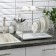 Dishes for dishes with a pallet 2-tier, table-mounted, 39.5 × 25 × 38 cm, color chromium