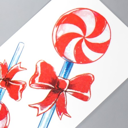 Tattoo on the body color "Lollows on a stick" 10.5x6 cm-2