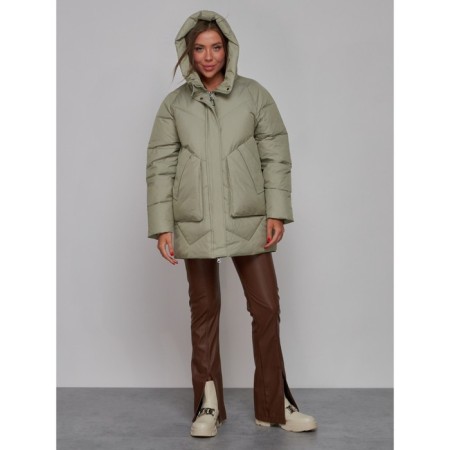 Winter jacket, size 52, light green color-4