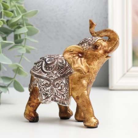 Souvenir Polystone "Elephant - Popone with patterns" 10x5x11.5 cm-3