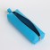 Key of zipper, length 16 cm, ring, carbine, blue color