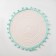Serving napkin on the table “turquoise”, d = 25 cm, white color
