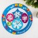 New Year's stencil spirograph "Draw a snowflake"